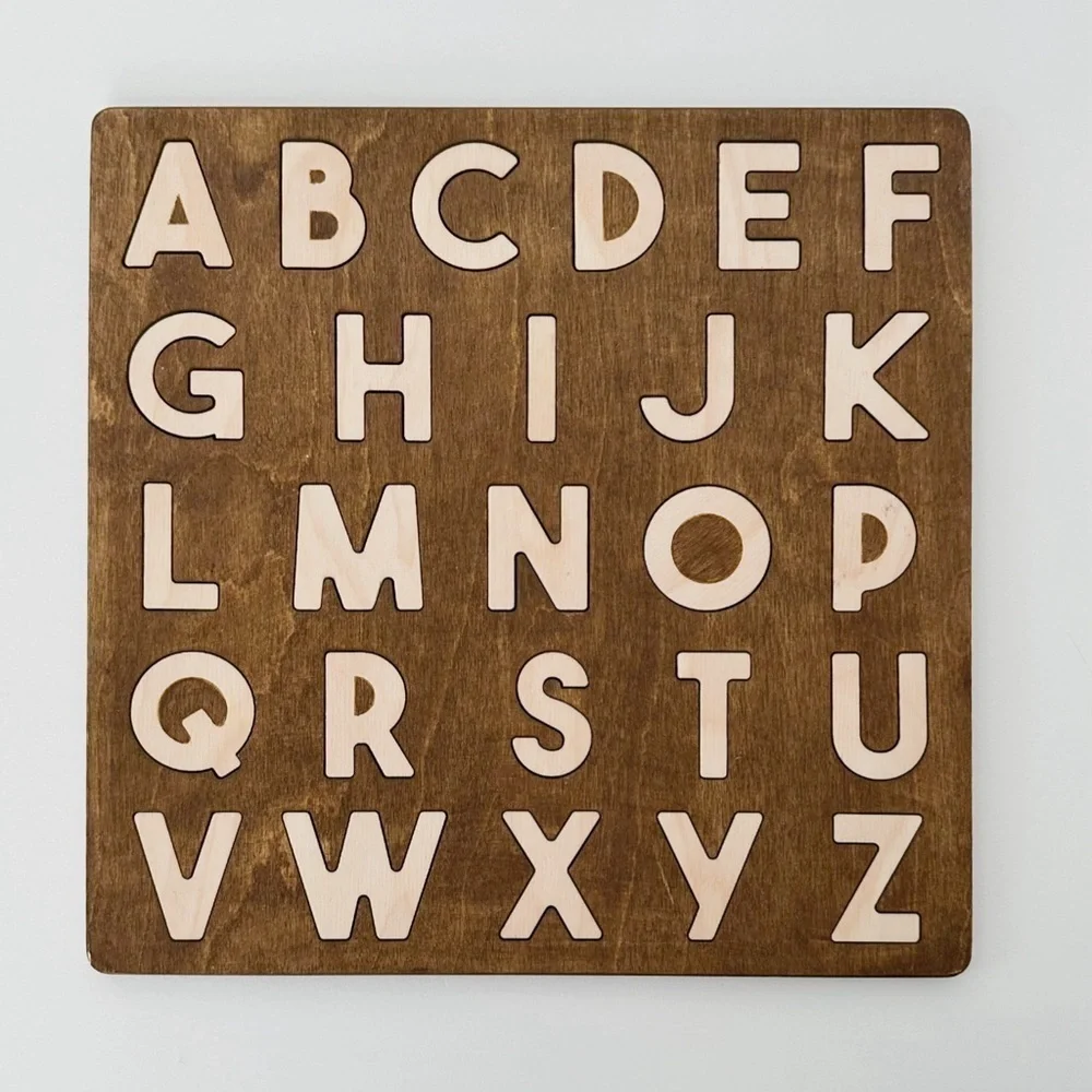 Wood Uppercase Alphabet Letter Puzzle​​​ - Picture 4 of 7
